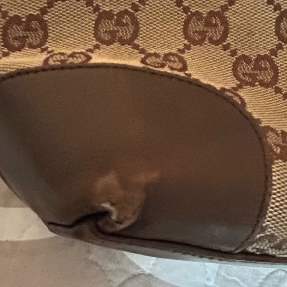 Vintage Gucci monogram Canvas shopper tote Brown & cream - Picture 5 of 6